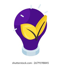 Ícone de design criativo da ideia ecológica