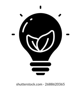 Creative design icon of eco idea