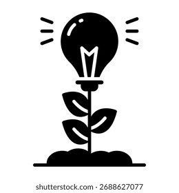 Ícone de design criativo da ideia ecológica