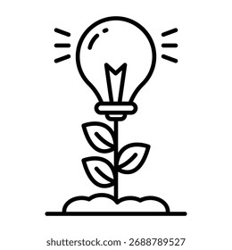 Icono de diseño creativo de eco idea