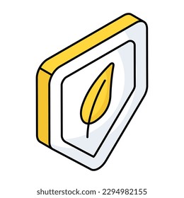 Creative design icon of eco security 