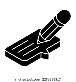 A creative design icon of edit comment 