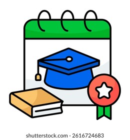 Creative design icon of education schedule