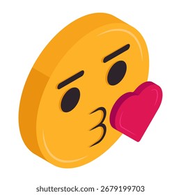 A creative design icon of emoji