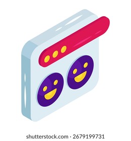 A creative design icon of emoji
