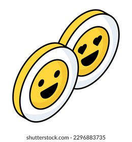 Un icono de diseño creativo de emojis