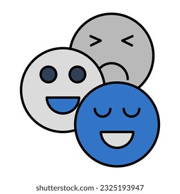 Un icono de diseño creativo de emojis