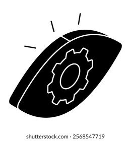 Creative design icon of eye settting