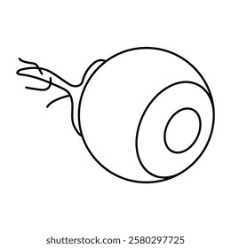 A creative design icon of eyeball