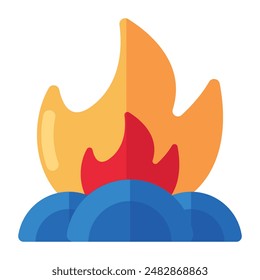 Un icono del diseño creativo de fuego
