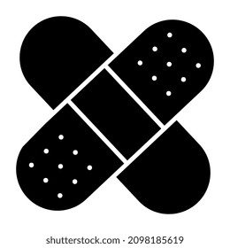 Un icono de diseño creativo de las vendas de primeros auxilios

