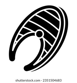 Kreatives Design-Symbol für Fischfilet 
