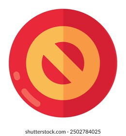 Creative design icon of forbidden 