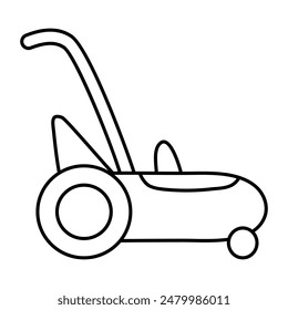 Creative design icon of grass cutter

