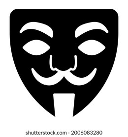 Ein kreatives Design-Symbol für Hackermasken