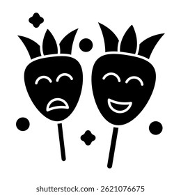 Creative design icon of Halloween lollipops