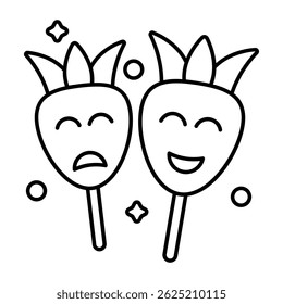 Creative design icon of Halloween lollipops