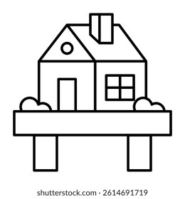 Creative design icon of home
