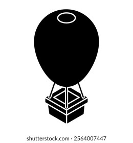 Creative design icon of hot air balloon