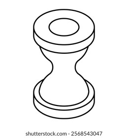 Creative design icon of hourglass