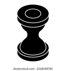 Creative design icon of hourglass