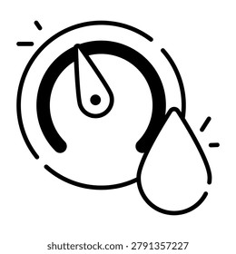 Creative design icon of hygrometer 