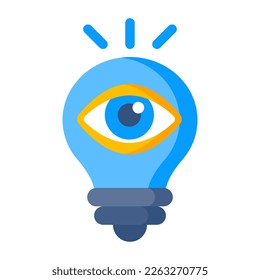 Creative design icon of idea monitoring 