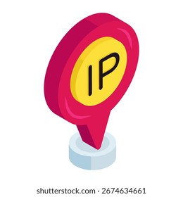 Ícone de design criativo do endereço ip