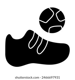Creative design icon of kick

