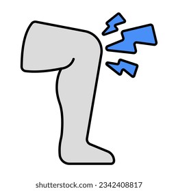 Kreatives Design-Symbol für Knie PA