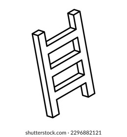 Symbol für kreatives Design der Leiter 