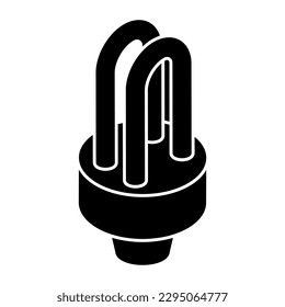 Icono de diseño creativo de luz de led