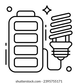 Creative design icon of led light