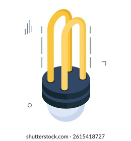 Creative design icon of led light