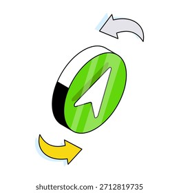 Icono de diseño creativo de intercambio de ubicación 