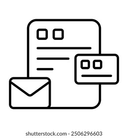 Kreatives Design-Symbol der E-Mail