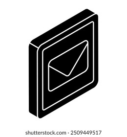 Creative design icon of mail