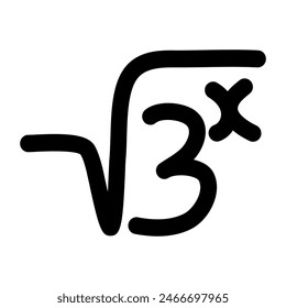 Creative design icon of mathematics

