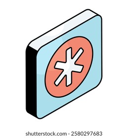A creative design icon of medical sign
