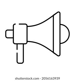 A creative design icon of megaphone