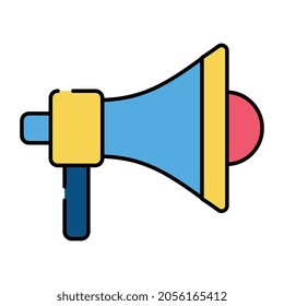 A creative design icon of megaphone
