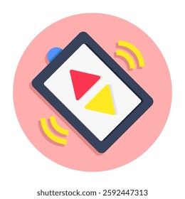 Creative design icon of mobile ranging
