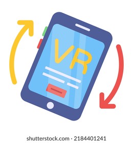 Creative design icon of mobile tilting