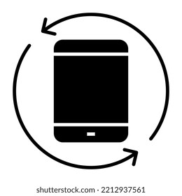 Icono de diseño creativo de la inclinación móvil