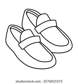 Creative design icon of moccasin