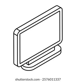 Creative design icon of monitor