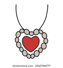 Creative design icon of necklace

