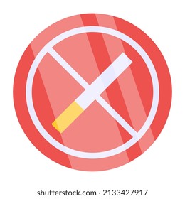 Creative design icon of no smoking

