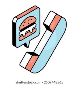Ícone de design criativo da comida da ordem