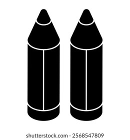 Creative design icon of pencil